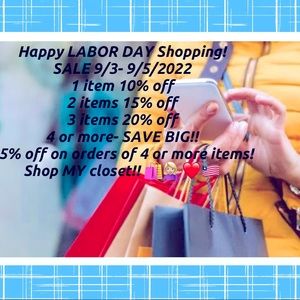 HAPPY LABOR DAY SALE!!!!!!!!